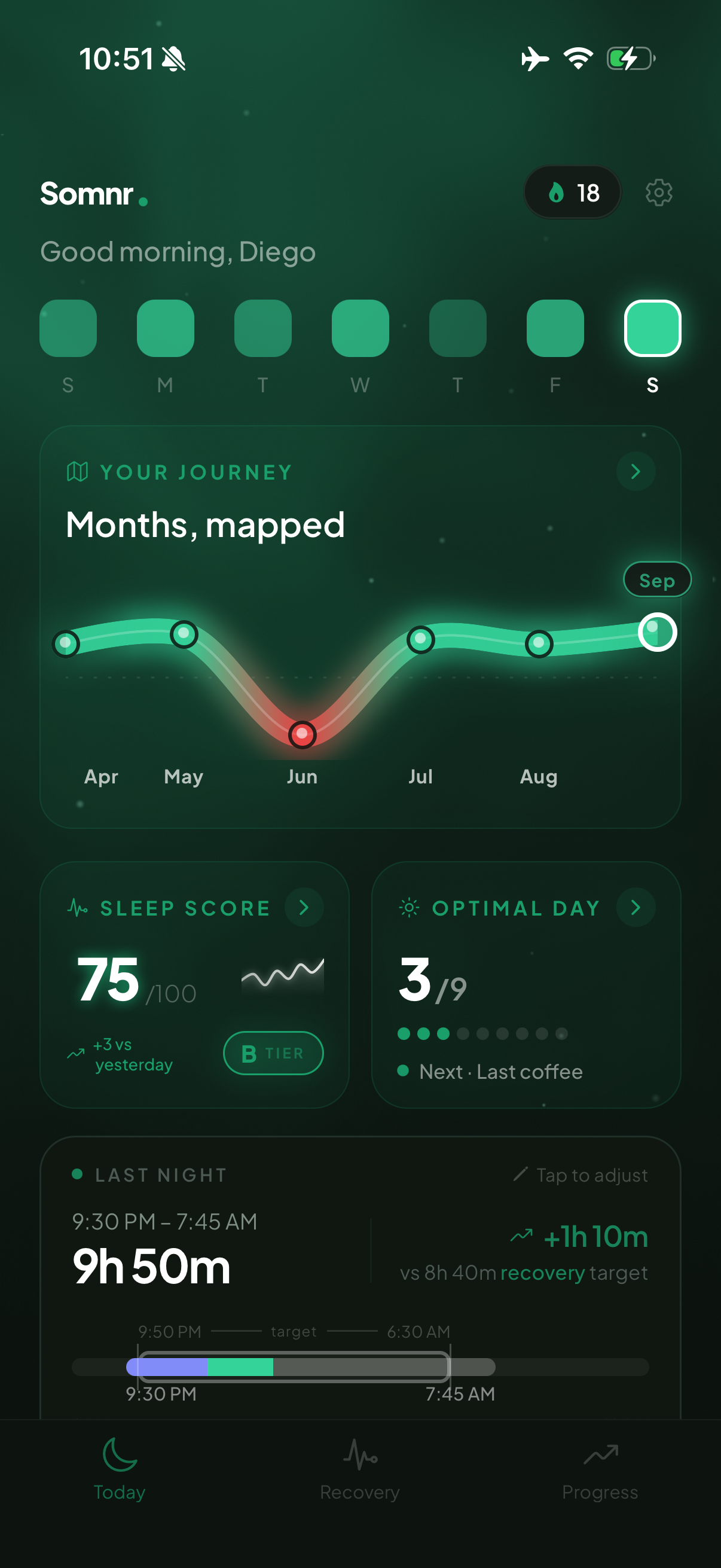 Somnr — Sleep Score reveal